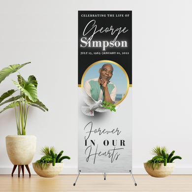 Funeral Memorial Vinyl Banner  - 2 Day turnaround