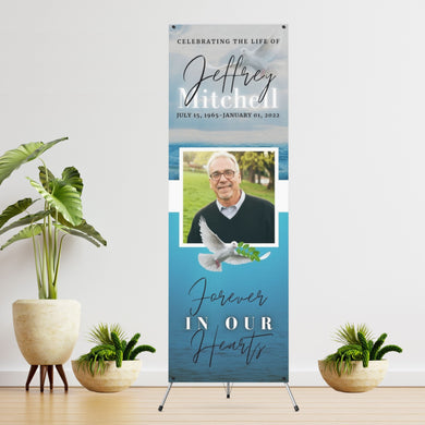 Funeral Memorial Vinyl Banner  - 2 Day turnaround