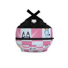 Load image into Gallery viewer, Bluey Backpack with Name - Pink with gold name