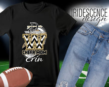 Load image into Gallery viewer, Cheer Mom t-shirt with Chevron print