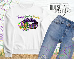 Trinity Gardens Dripping Lips Mardi Gras T-Shirt or Sweatshirt