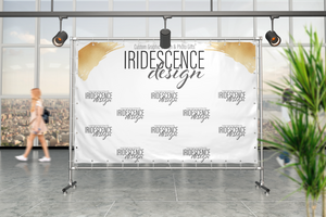 Step and Repeat Custom Vinyl Banner Backdrop  - RUSH or STANDARD Turnaround