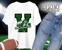 Load image into Gallery viewer, Vigor High School - The School that Spirit Built or Great day to be a Wolf with a Green Varsity V