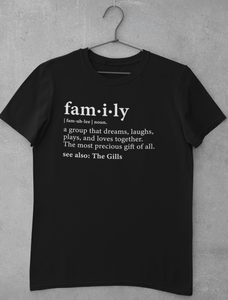 Family Definition Color T-Shirt with One Color Image
