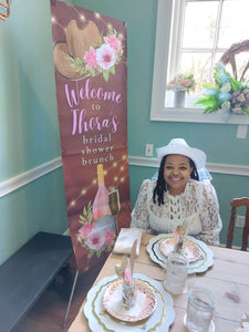 Custom Bridal Shower Vinyl Banner  - 2 Day turnaround