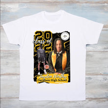 Load image into Gallery viewer, Graduation T-Shirt with Jagged Edge Photo