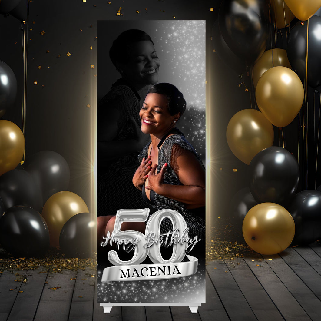 Custom Birthday Vinyl Banner - 2 Day turnaround