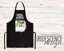 Load image into Gallery viewer, Father&#39;s Day Bundle with Black Apron and Black T-shirt with Photo
