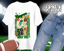 Load image into Gallery viewer, High School Senior T-shirt with graduation year, name, and title