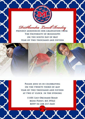 Graduation Invitation with Photos