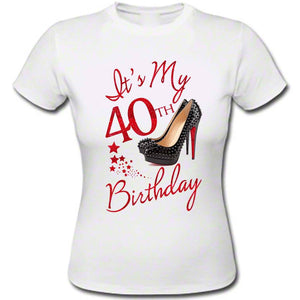 It's My Birthday T-shirt with Age and Shoe T-Shirt