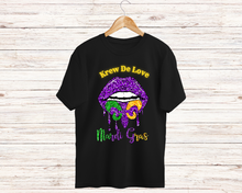 Load image into Gallery viewer, Mardi Gras Dripping Lip Color T-Shirt