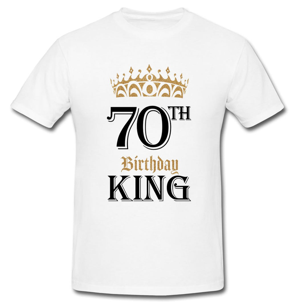 Birthday King with Age T-shirt
