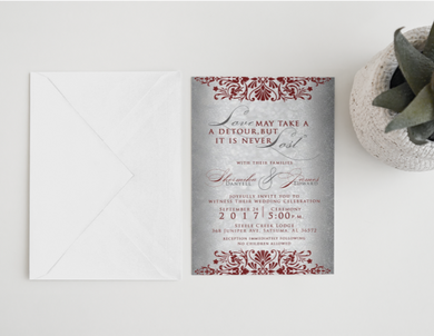 Love is Never Lost Wedding Invitations 5