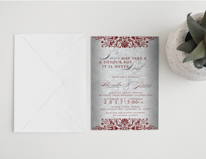 Love is Never Lost Wedding Invitations 5"x7"