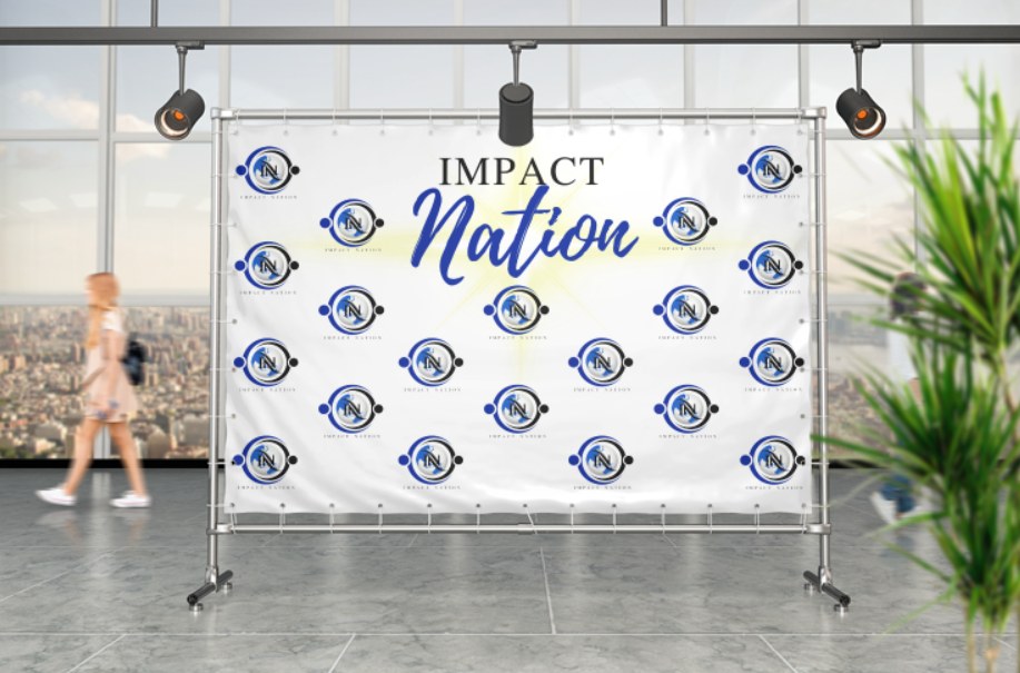 Business Vinyl Backdrop - RUSH or STANDARD Turnaround – Iridescence Design