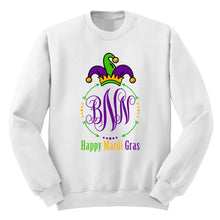 Load image into Gallery viewer, Happy Mardi Gras Monogram T-Shirt