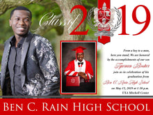 Load image into Gallery viewer, Digital Graduation Invitations