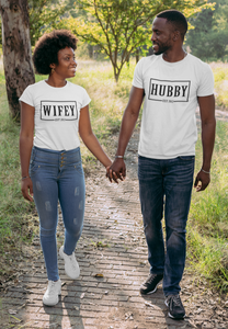 Wifey / Hubby in Border T- Shirt
