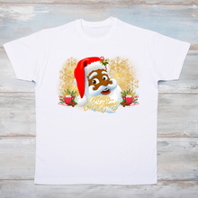 Load image into Gallery viewer, Black Santa Christmas Sweatshirt / T-Shirt