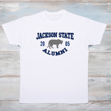 Load image into Gallery viewer, University or Alumni T-Shirt or Sweatshirt with year and mascot