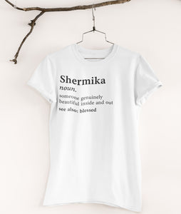 Definition T-shirt with Name