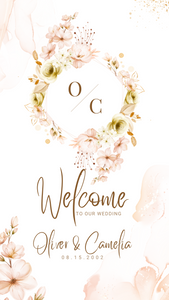 Wedding Welcome Banner only - 2ft x 6ft