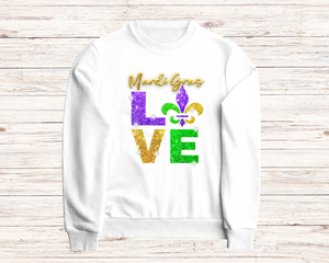 LOVE Mardi Gras T-Shirt