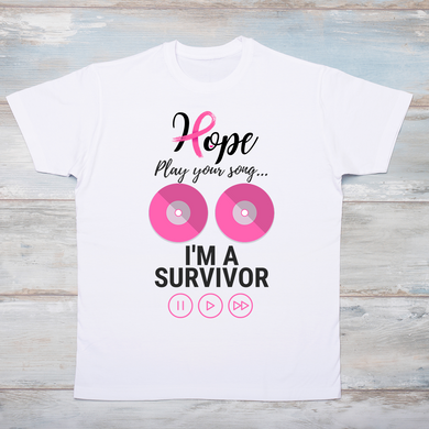 Pink Breast Cancer Awareness Spread The Hope Women T-Shirt White M