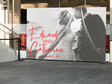 Load image into Gallery viewer, Vinyl Backdrop for any occasion - RUSH or STANDARD Turnaround