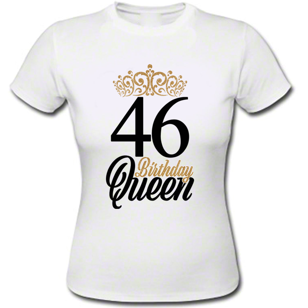 Birthday Queen and Age T-shirt