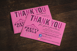 Business Thank You Cards  - 4" x 6"