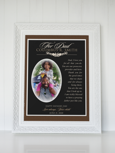 For Dad Photo Plaque