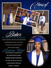 Load image into Gallery viewer, Digital Graduation Invitations