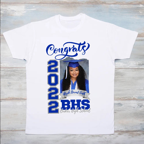 Congrats Graduation T-Shirt with Photo