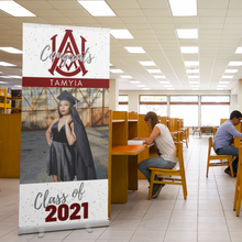 Load image into Gallery viewer, Graduate Retractable Banner -33.5&quot; x 78.7&quot;