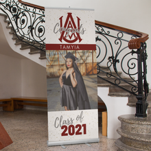 Load image into Gallery viewer, Graduate Retractable Banner -33.5&quot; x 78.7&quot;