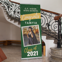 Load image into Gallery viewer, Graduate Retractable Banner - 33.5&quot; x 78.7&quot;