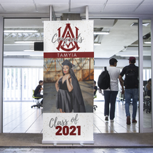 Load image into Gallery viewer, Graduate Retractable Banner -33.5&quot; x 78.7&quot;